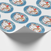 English Bulldog Saint George's Cross Geschenkpapier (Ecke)