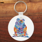 English Bulldog Schlüsselanhänger (Vorderseite)