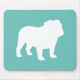English Bulldog Silhouette Cooler Hund Lover Mousepad