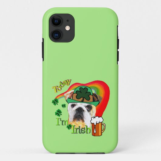English Bulldog St Patricks Day Case-Mate iPhone Hülle (Rückseite)