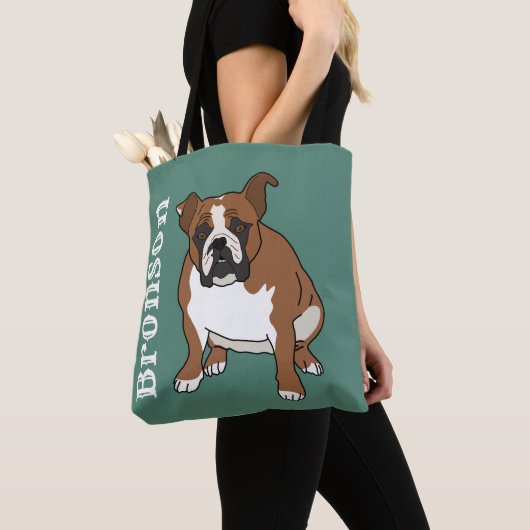 English Bulldog Tasche (Von Nahem)