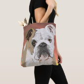 English Bulldog Tasche (Von Nahem)