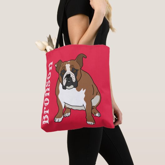 English Bulldog Tasche (Von Nahem)