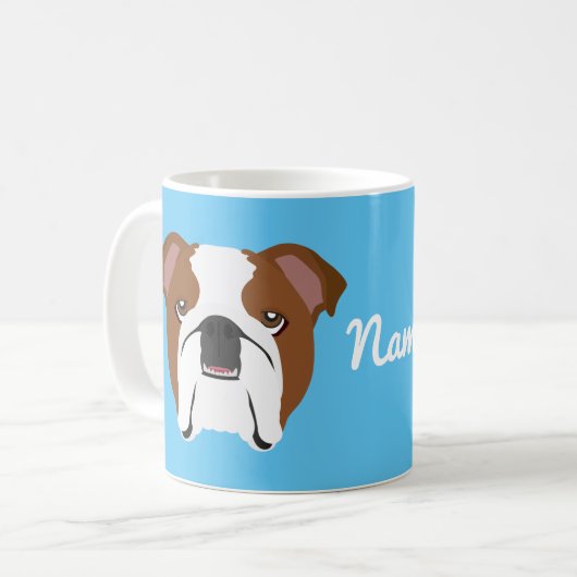English Bulldog-Tasse Kaffeetasse (Vorderseite Links)