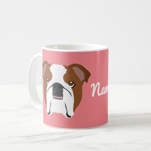 English Bulldog-Tasse Kaffeetasse (Vorderseite Links)