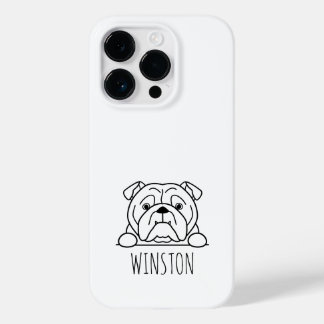 English Bulldog Telefon-Hülle mit individuellem Na Case-Mate iPhone 14 Pro Hülle