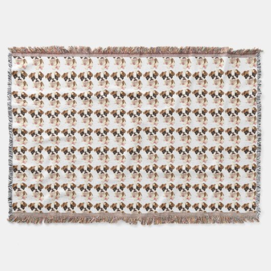 English Bulldog Throw Blanket Decke (Vorderseite)