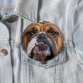 English Bulldog Throw Kissen Button (Beispiel)
