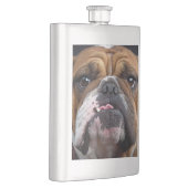 English Bulldog Throw Kissen Flachmann (Rechts)