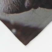 English Bulldog Throw Kissen Fleecedecke (Ecke)