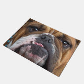 English Bulldog Throw Kissen Fußmatte (Schrägansicht)