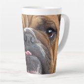 English Bulldog Throw Kissen Milchtasse (Rechte Ecke)