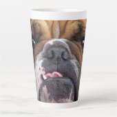 English Bulldog Throw Kissen Milchtasse (Vorderseite)