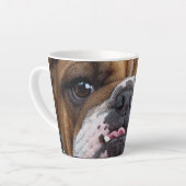 English Bulldog Throw Kissen Milchtasse (Linke Ecke)