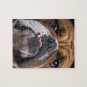 English Bulldog Throw Kissen Puzzle (Horizontal)