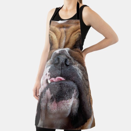 English Bulldog Throw Kissen Schürze (InSitu)