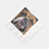 English Bulldog Throw Kissen Serviette (Ecke)