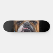 English Bulldog Throw Kissen Skateboard (Horizontal)