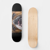 English Bulldog Throw Kissen Skateboard (Vorderseite)