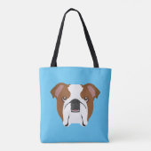 English Bulldog Tote Bag Tasche (Rückseite)