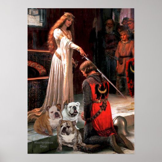English Bulldog Trio - The Accolade Poster (Vorne)