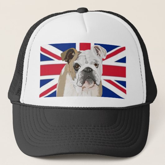 English Bulldog Truckerkappe (Vorderseite)