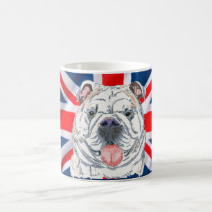 English Bulldog Union Jack Cheers Mate Kaffeetasse