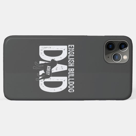 English Bulldog Vater Dog Vater Geschenk Case-Mate iPhone Hülle (Rückseite (Horizontal))