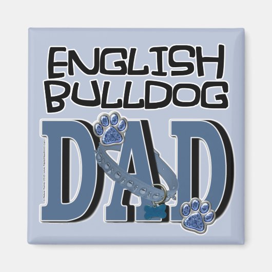 English Bulldog VATER Magnet (Vorne)