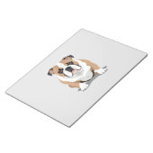 English Bulldog Vector Art Notizblock (angewinkelt)
