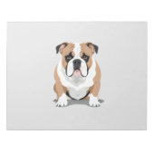 English Bulldog Vector Art Notizblock (Vorderseite)