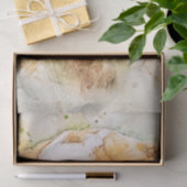 English Bulldog Watercolor Seidenpapier (Geschenk)