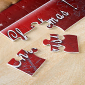 English Bulldog Weihnachtskarte Puzzle (Seite)