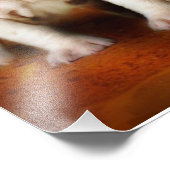 English Bulldog Welpen wirklich Niedlich Fotodruck (Ecke)