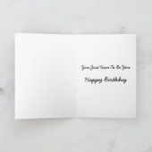 English Bulldog Welppy Birthday Card Karte (Innenseite)