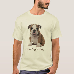 English Bulldog Welppy Color Silohuette T-Shirt