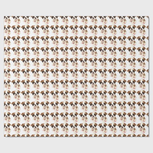 English Bulldog Wrapping Paper Geschenkpapier (Flach)