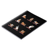 English Bulldog Yoga Puppy Yoga Posen und Meditati Notizblock (Linke Seite)