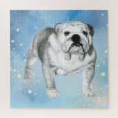 English Bulldog zeichnend Puzzle (Vertikal)