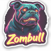 English Bulldog Zombie Dog Halloween Essential T-S Aufkleber (Vorderseite)