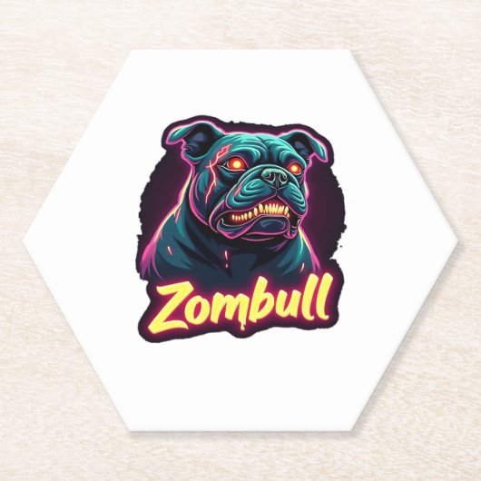 English Bulldog Zombie Dog Halloween Essential T-S Untersetzer (Vorderseite)