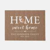 English Bulldog Zuhause Sweet Zuhause Doormat Fußmatte (Vorderseite)