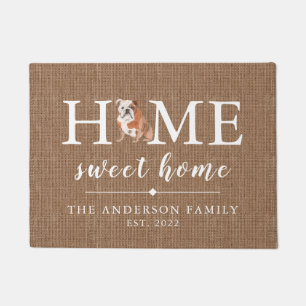 English Bulldog Zuhause Sweet Zuhause Doormat Fußmatte