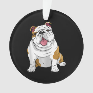 English Bulldogs Awesome Funny Bulldog Pups Dogs Ornament