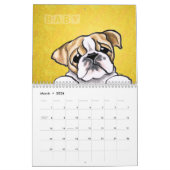 English Bulldogs Off Leash Art™ Vol 1 Kalender (Mär 2026)