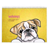English Bulldogs Off Leash Art™ Vol 1 Kalender (Titelbild)