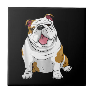 English Bulldogs Phantastisch Funny Bulldog Hunde  Fliese