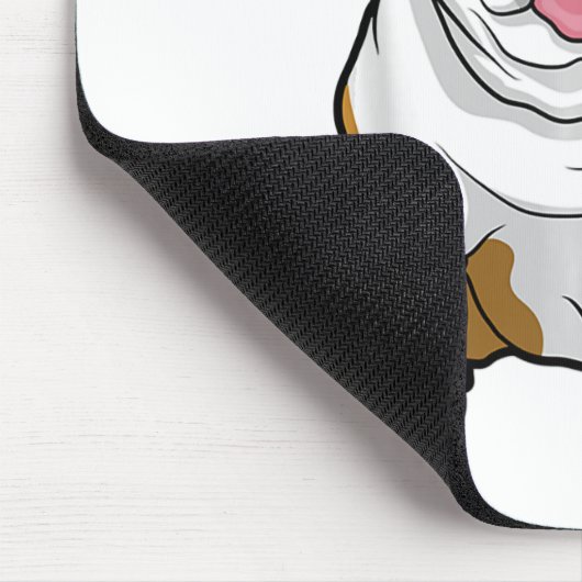 ENGLISH BULLDOGS Phantastisch Funny Bulldog Hunde Mousepad (Ecke)