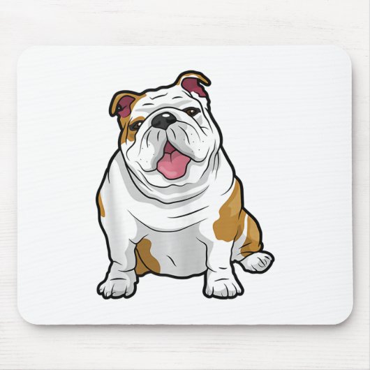 ENGLISH BULLDOGS Phantastisch Funny Bulldog Hunde Mousepad (Vorne)