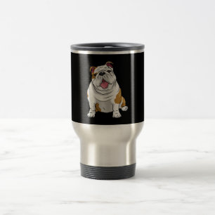 English Bulldogs Phantastisch Funny Bulldog Hunde  Reisebecher